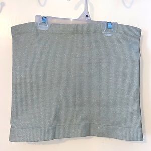 Urban outfitters sage sparkly tube top